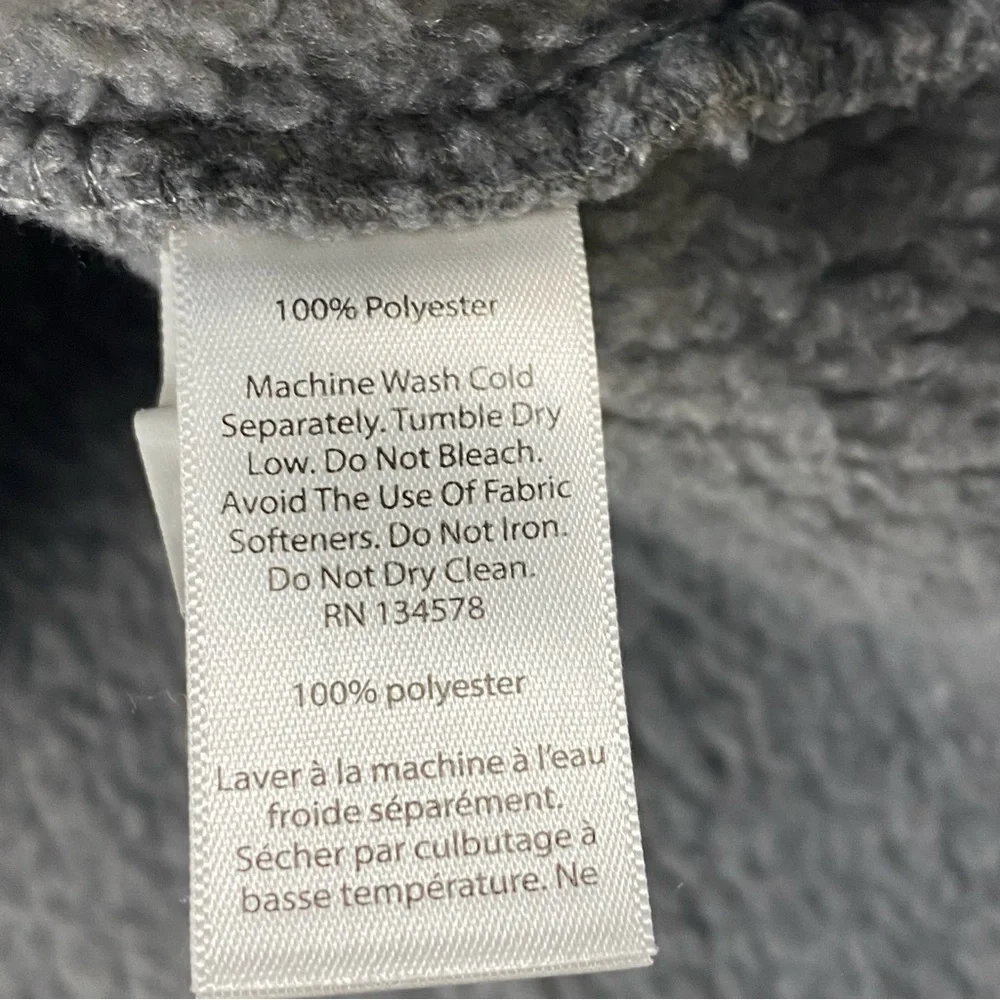 Vineyard Vines Fleece Women M Gray 1/2 Zip Mock Neck Pullover Sweater Warm Cozy - Picture 5 of 9